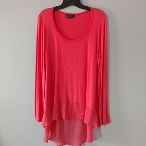 Dillard's Junior Salmon Tunic | NWOT
